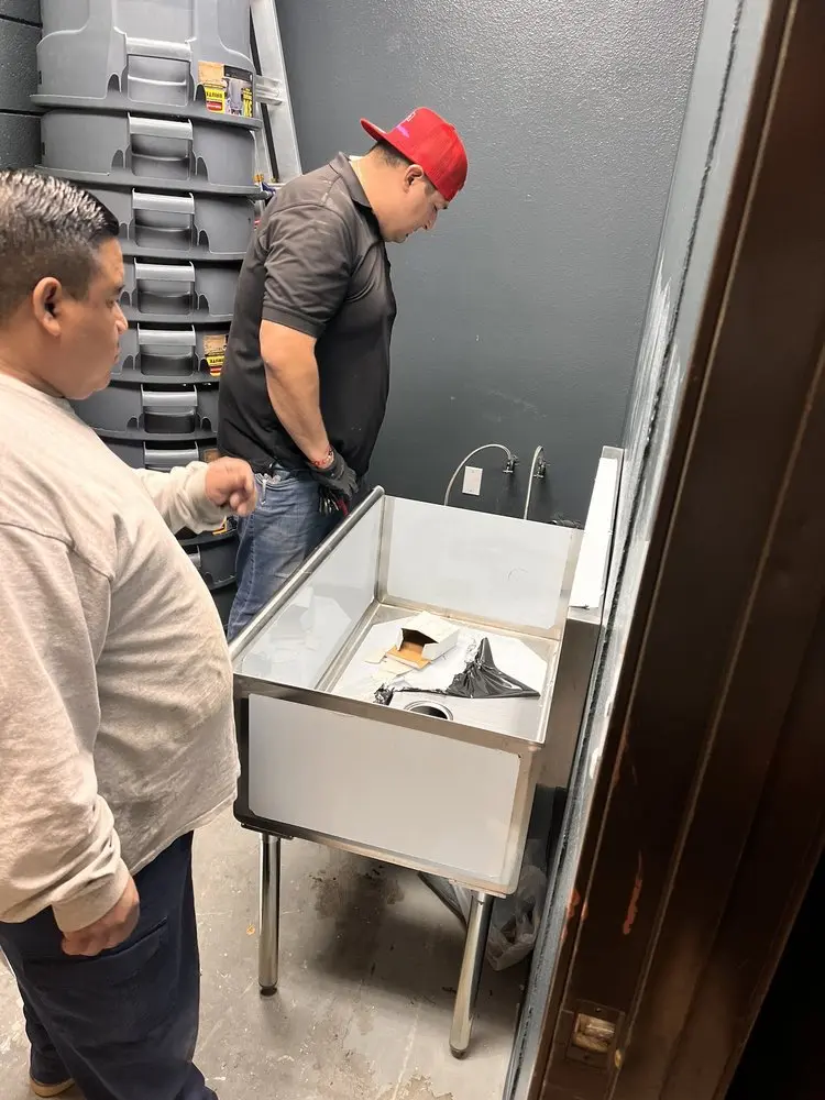 Commercial plumbing and sink installation in Casa Grande